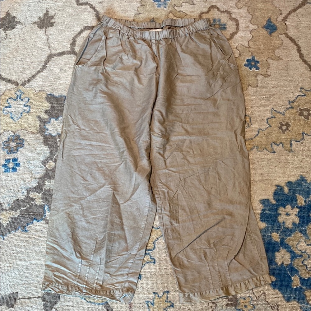Flax Silk Capris sz Med